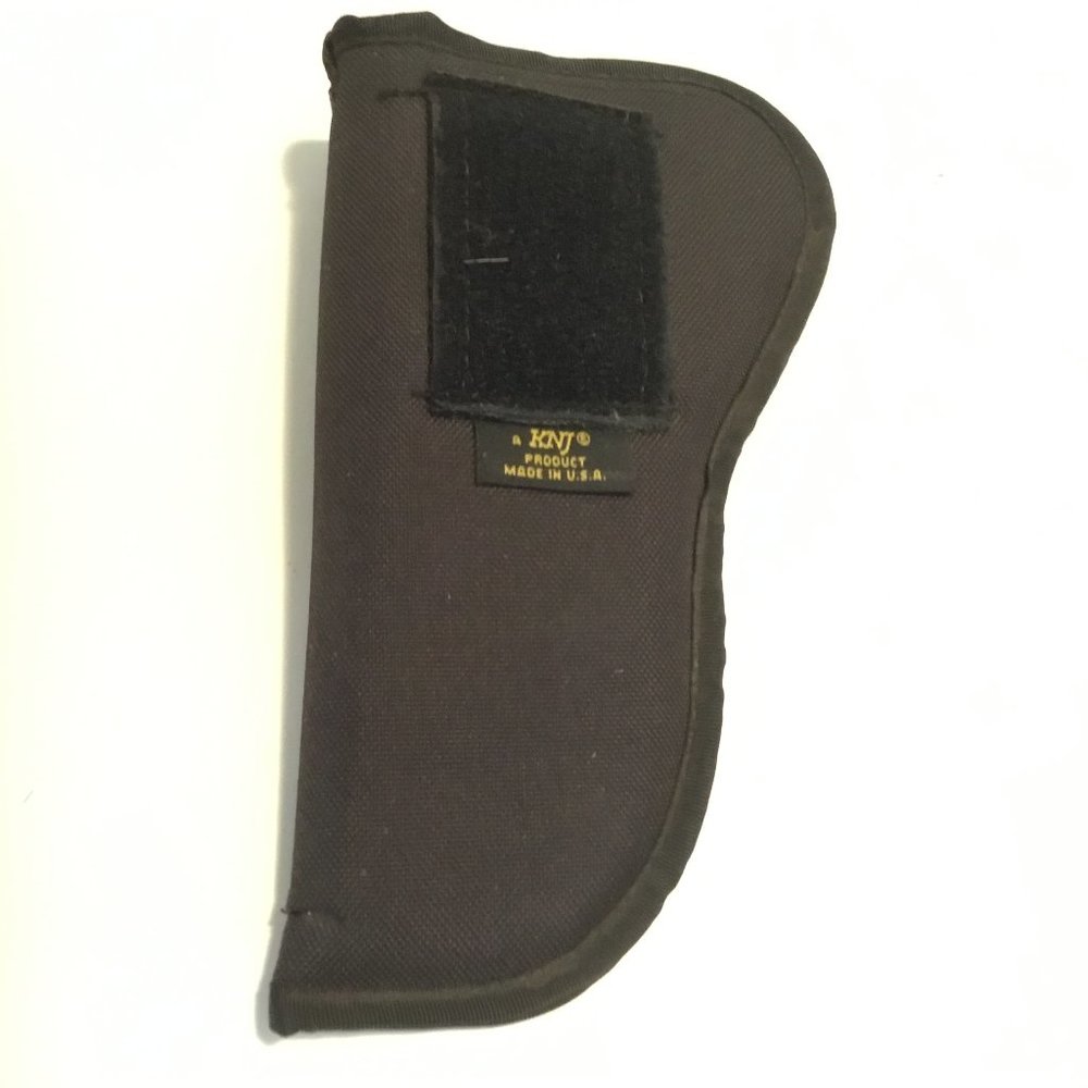 KNJ Black Nylon Right-Handed Belt Holster for Revolver